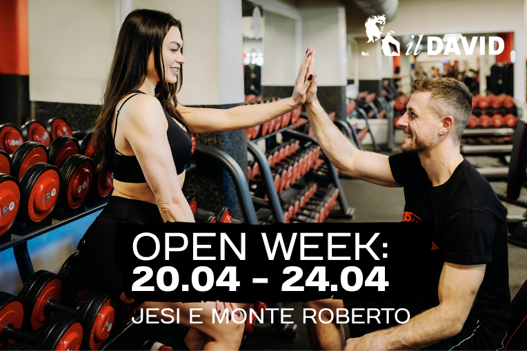 Open Week Il David: 20.04 - 24.04 Jesi e Monte Roberto